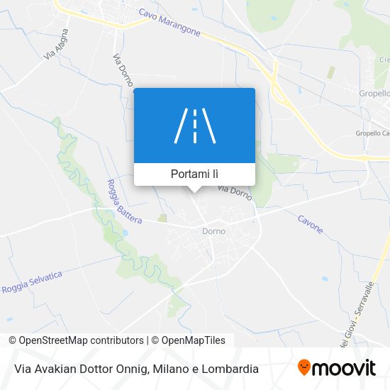 Mappa Via Avakian Dottor Onnig