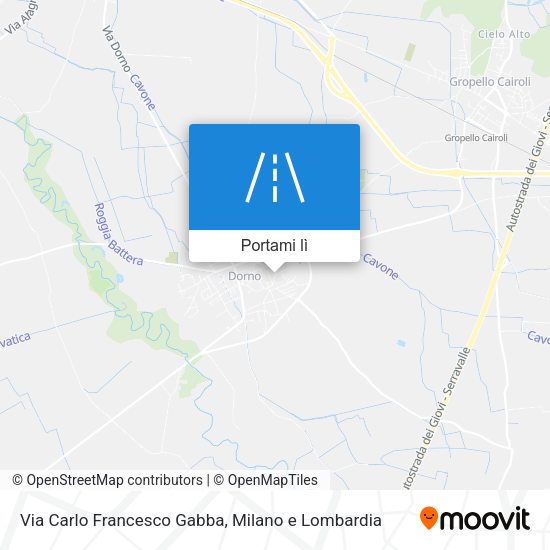 Mappa Via Carlo Francesco Gabba
