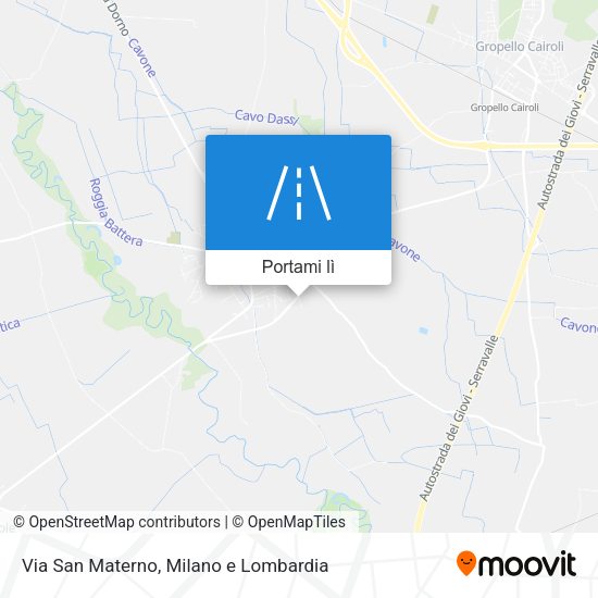 Mappa Via San Materno