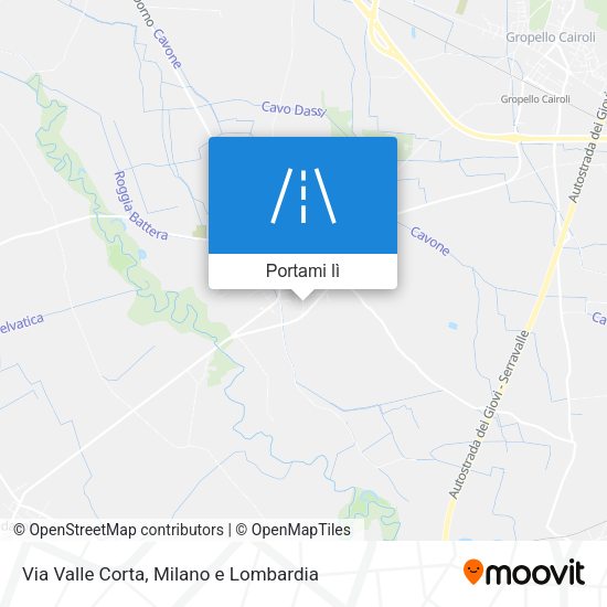 Mappa Via Valle Corta