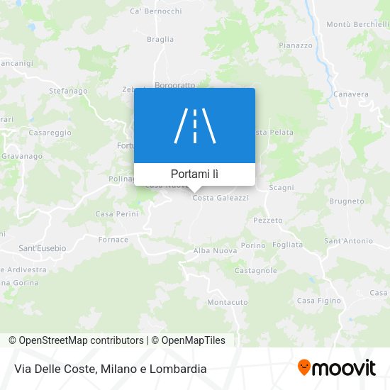 Mappa Via Delle Coste
