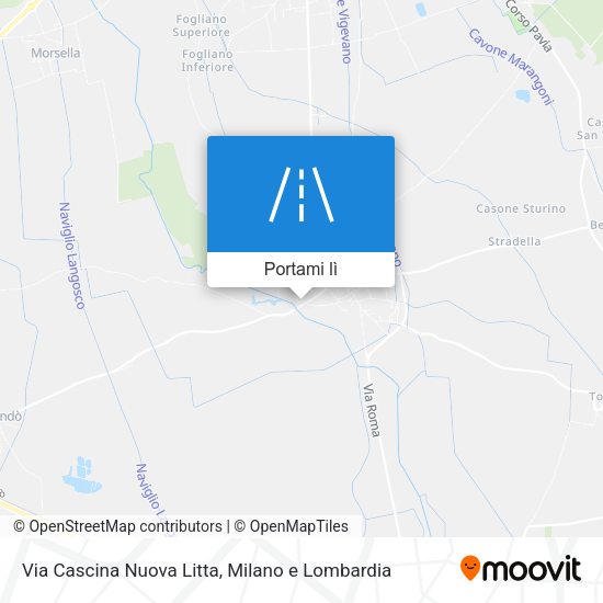 Mappa Via Cascina Nuova Litta