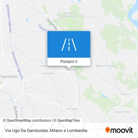Mappa Via Ugo Da Gambolate
