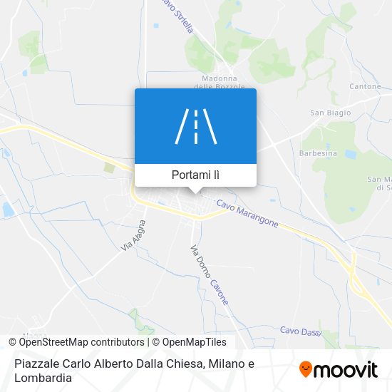 Mappa Piazzale Carlo Alberto Dalla Chiesa