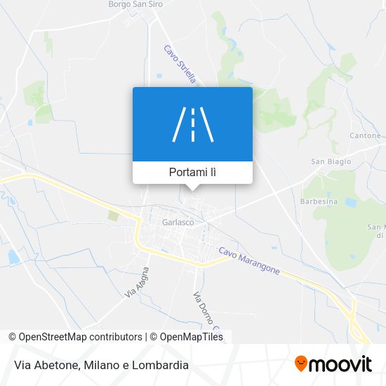 Mappa Via Abetone