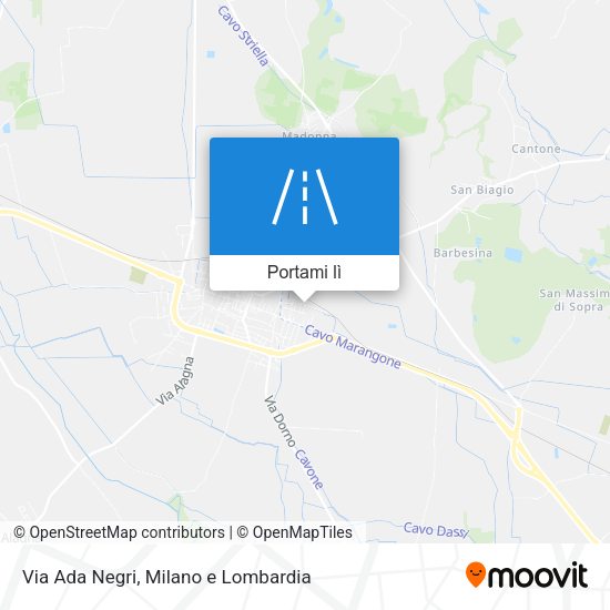 Mappa Via Ada Negri