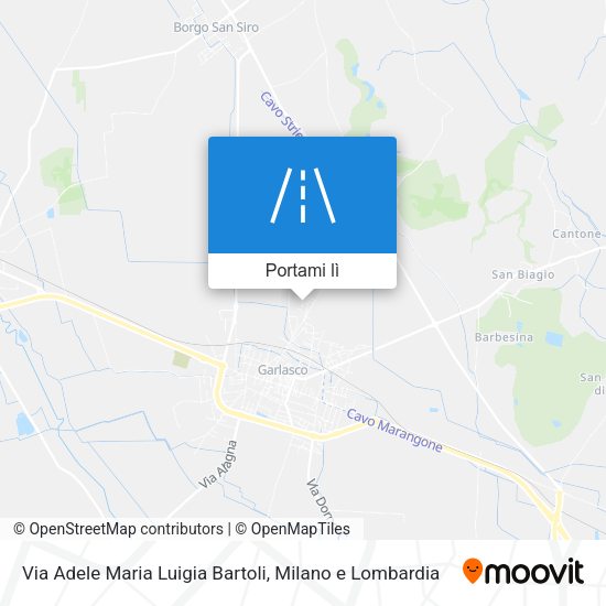 Mappa Via Adele Maria Luigia Bartoli