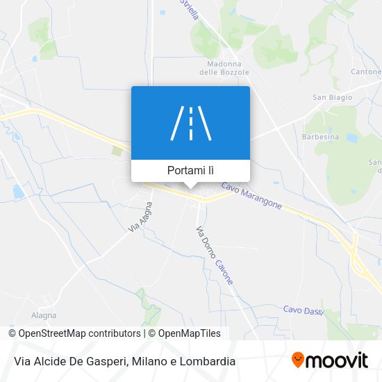 Mappa Via Alcide De Gasperi
