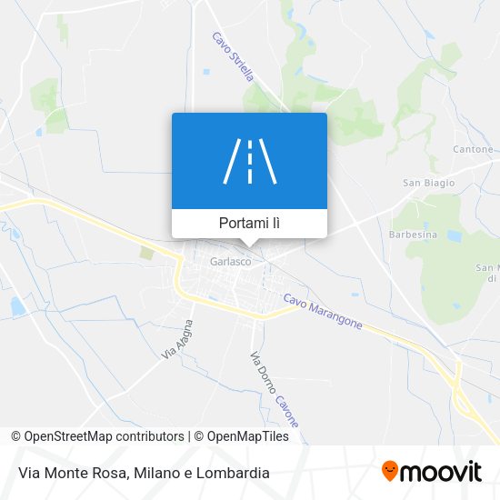 Mappa Via Monte Rosa