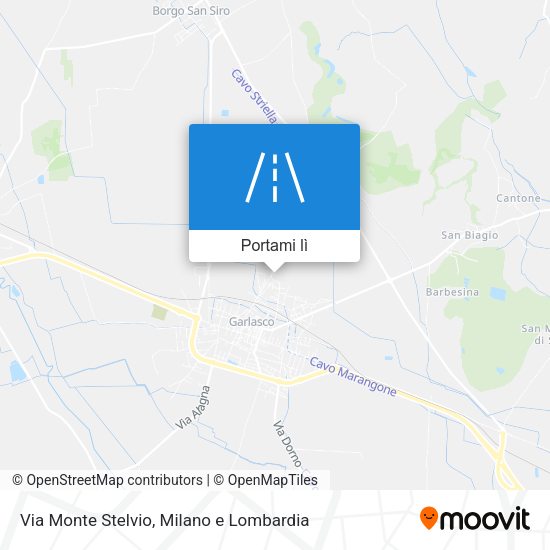 Mappa Via Monte Stelvio