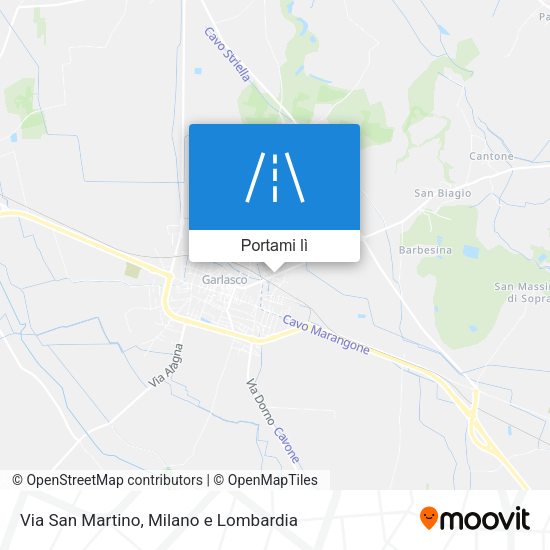 Mappa Via San Martino