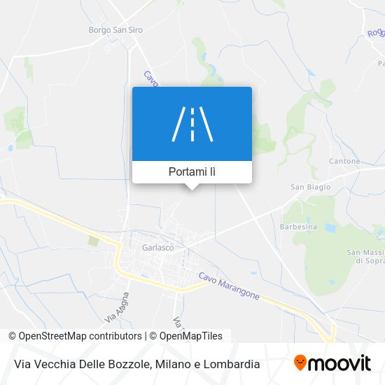 Mappa Via Vecchia Delle Bozzole