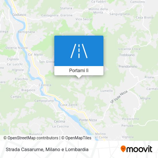 Mappa Strada Casarume