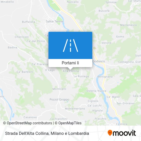 Mappa Strada Dell'Alta Collina