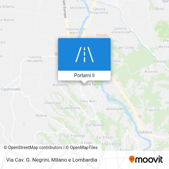 Mappa Via Cav. G. Negrini