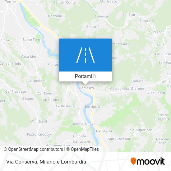 Mappa Via Conserva