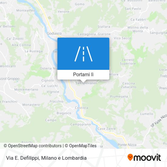Mappa Via E. Defilippi