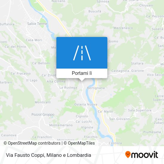 Mappa Via Fausto Coppi