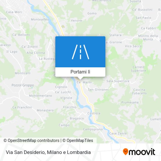 Mappa Via San Desiderio
