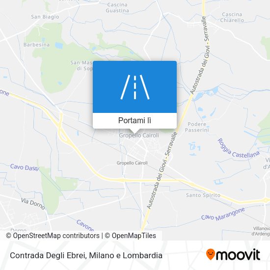 Mappa Contrada Degli Ebrei