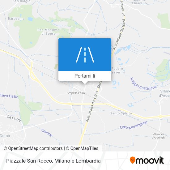 Mappa Piazzale San Rocco