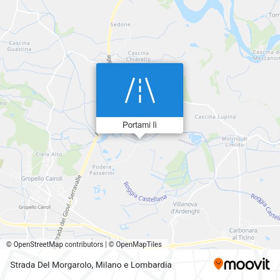 Mappa Strada Del Morgarolo