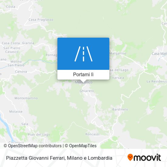 Mappa Piazzetta Giovanni Ferrari