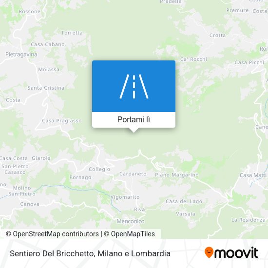 Mappa Sentiero Del Bricchetto