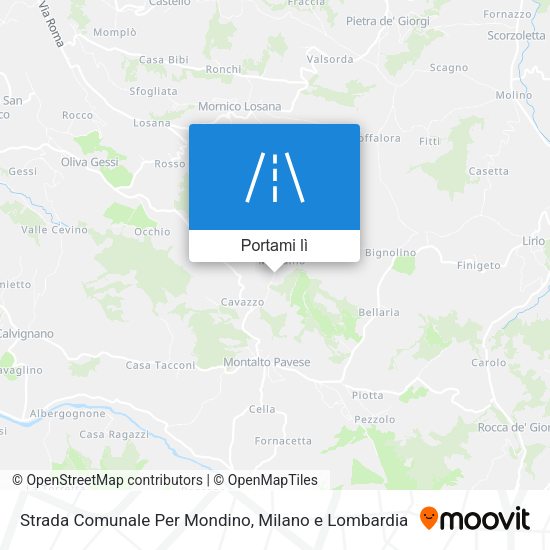 Mappa Strada Comunale Per Mondino