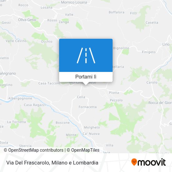 Mappa Via Del Frascarolo