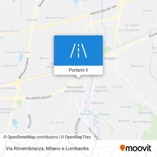 Mappa Via Rimembranza
