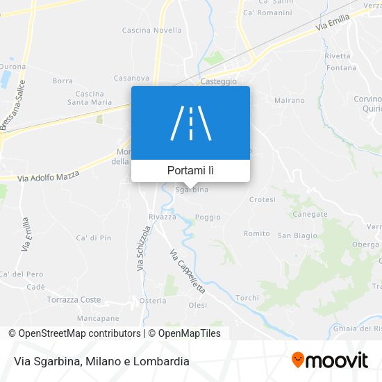 Mappa Via Sgarbina