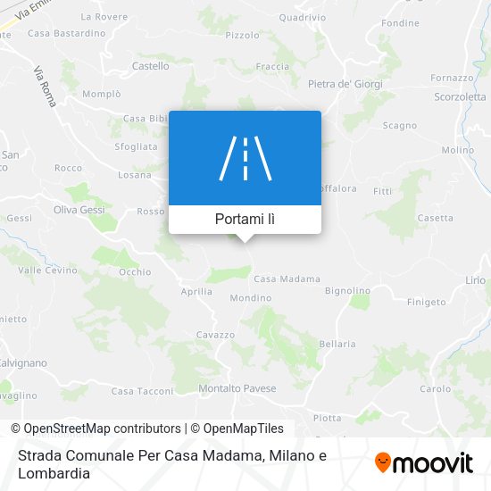 Mappa Strada Comunale Per Casa Madama