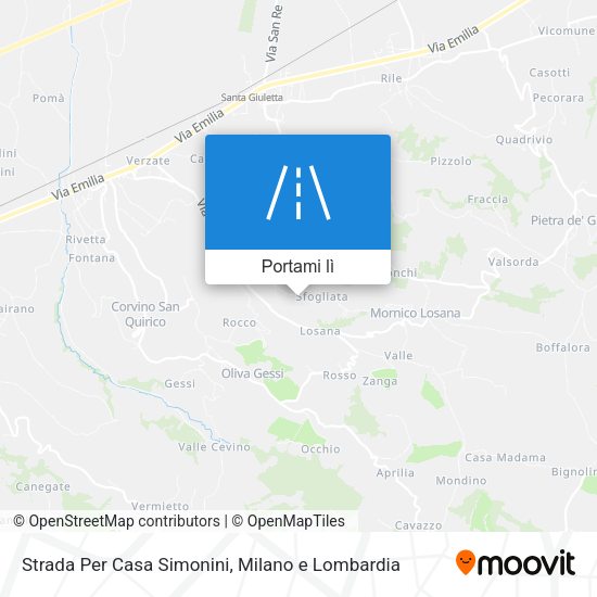 Mappa Strada Per Casa Simonini