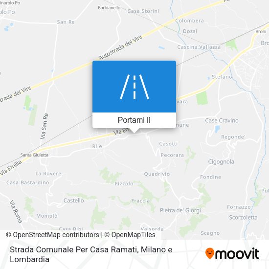 Mappa Strada Comunale Per Casa Ramati