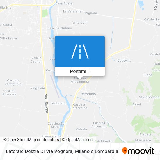 Mappa Laterale Destra Di Via Voghera
