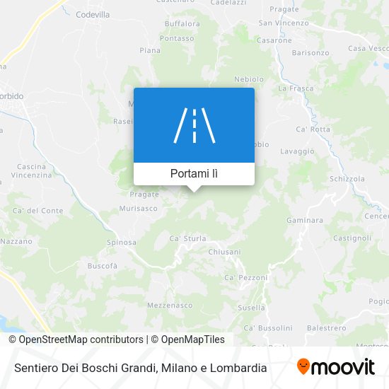 Mappa Sentiero Dei Boschi Grandi
