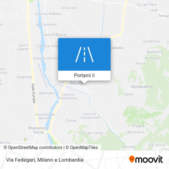 Mappa Via Fedegari