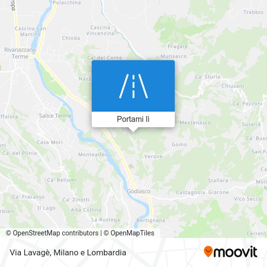 Mappa Via Lavagè
