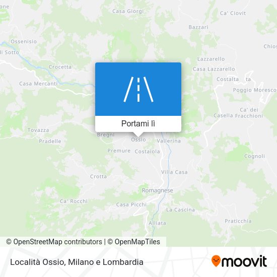 Mappa Località Ossio
