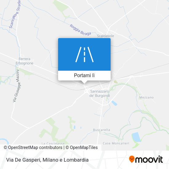 Mappa Via De Gasperi