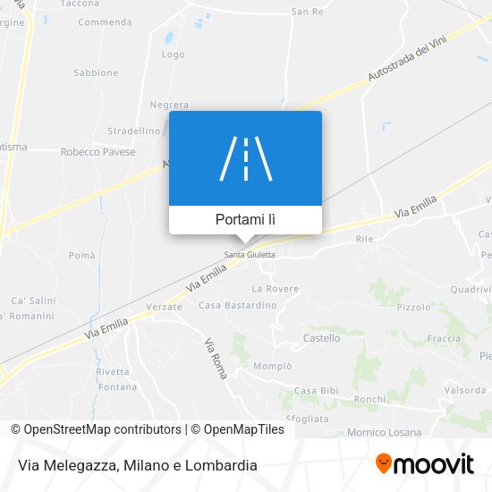 Mappa Via Melegazza