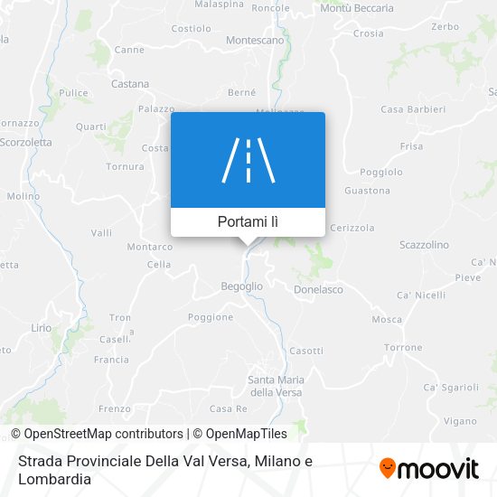 Mappa Strada Provinciale Della Val Versa