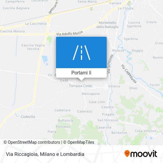 Mappa Via Riccagioia