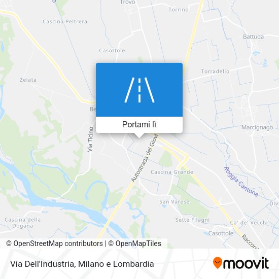 Mappa Via Dell'Industria