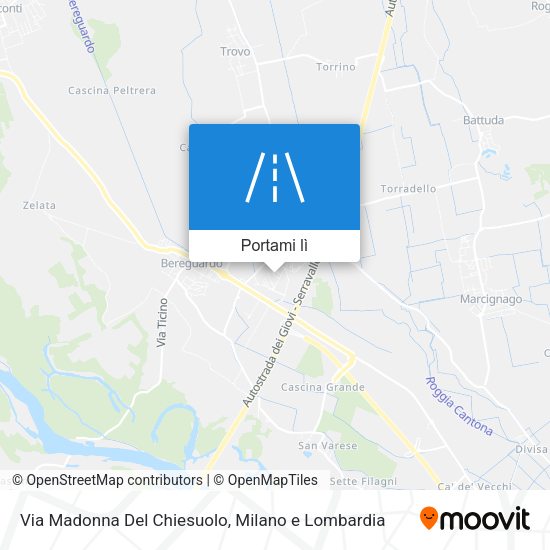 Mappa Via Madonna Del Chiesuolo