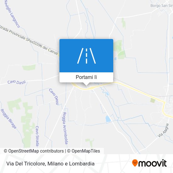 Mappa Via Del Tricolore