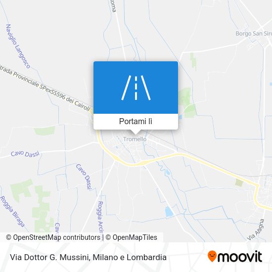Mappa Via Dottor G. Mussini