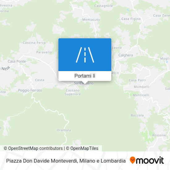 Mappa Piazza Don Davide Monteverdi