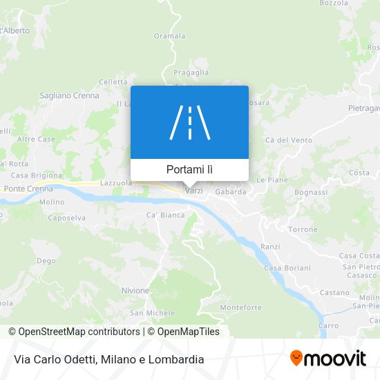 Mappa Via Carlo Odetti